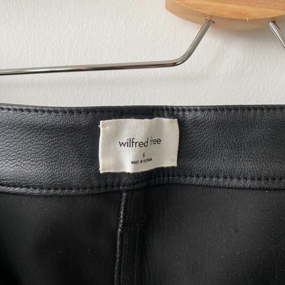 Aritzia High Waisted Vegan Leather Pants - Picture 6 of 6